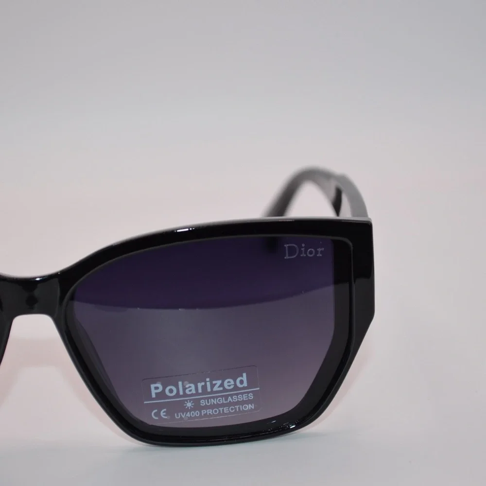 Dior Women’s Sunglasses | Black & White Temples | Gray/Purple Gradient Polarized - Picture 11 of 16